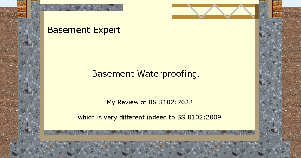 basement waterproofing to BS8102
